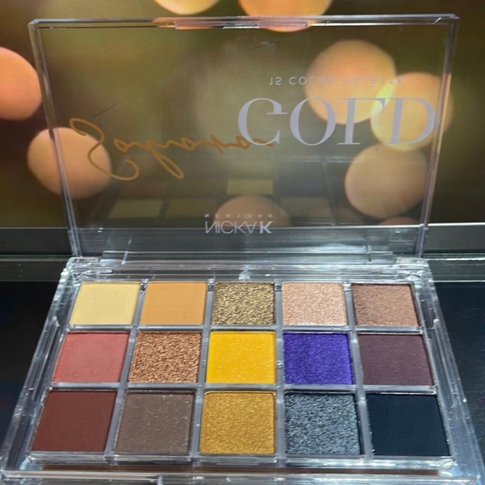 NICKA K New York ~Sahara Gold 15 Color Eyeshadow Palette ~ BRAND NEW